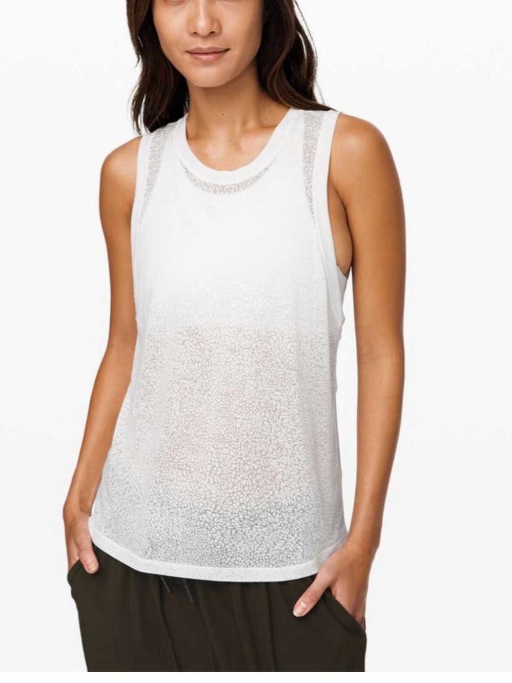 Lululemon Timeless Classic Tank (Polar Shift Veil White)